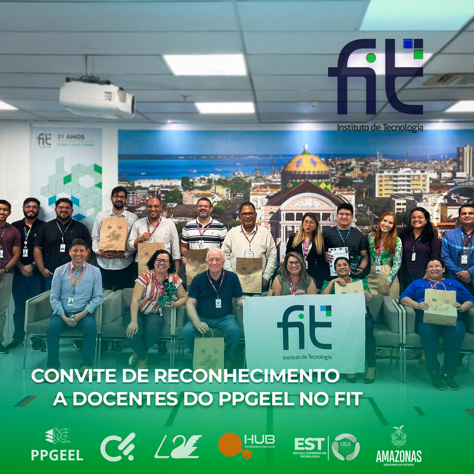 Docentes do PPGEEL visitam o FIT Tecnologia