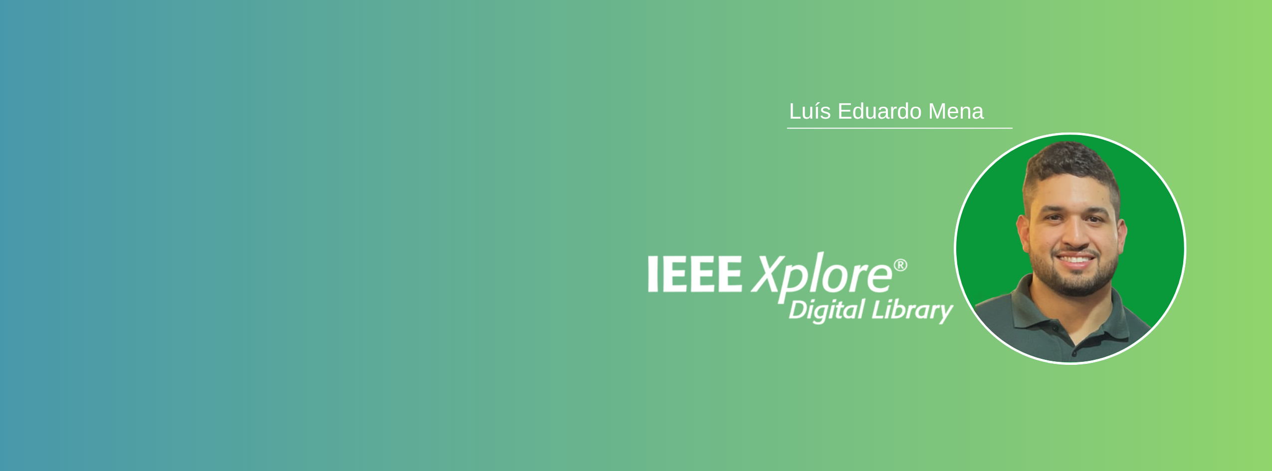 Discente PPGEEL <br> publica artigo no IEEE Xplore